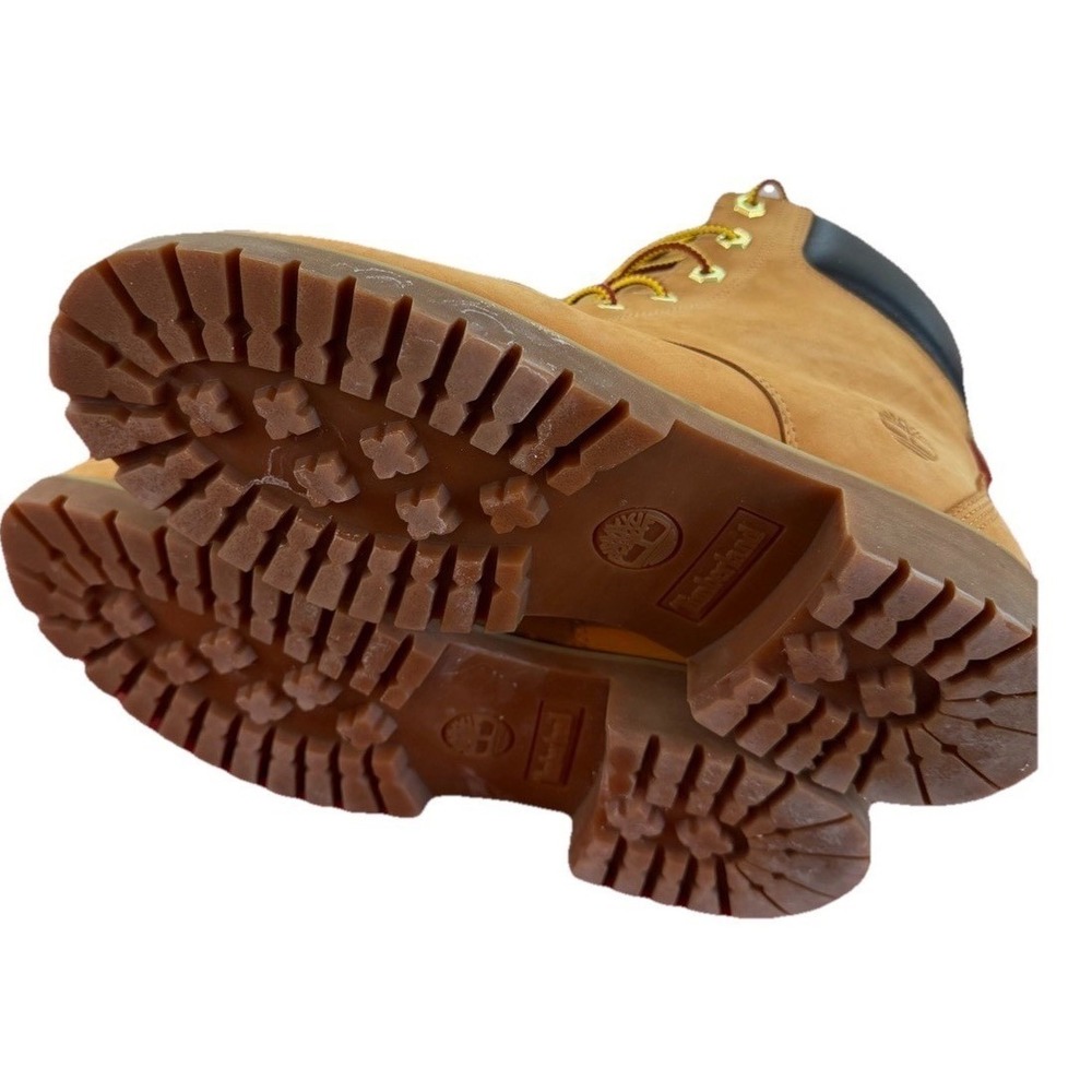 Timberland Women Jayne 6-inch Waterproof Wheat Nubuck‎ Boots sz 9.5 Feminine - Picture 6 of 7